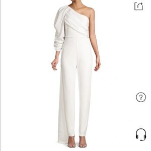 One 33 Social Glimmer Draped Crepe Jumpsuit Size 0 NWT